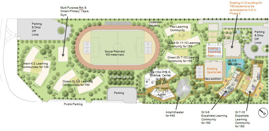 albatinah2 Landscape Design - Al Batinah International School