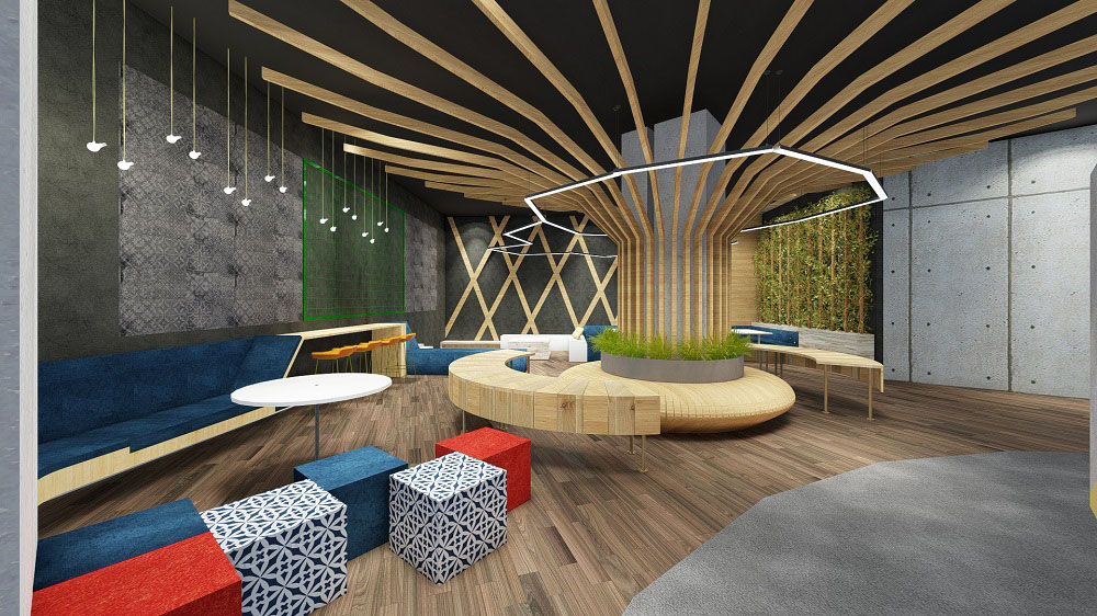 Cafeteria_View04 Interior Design Architects - International Istanbul Community School